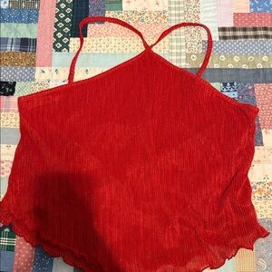 No Boundaries Red Camisole Top